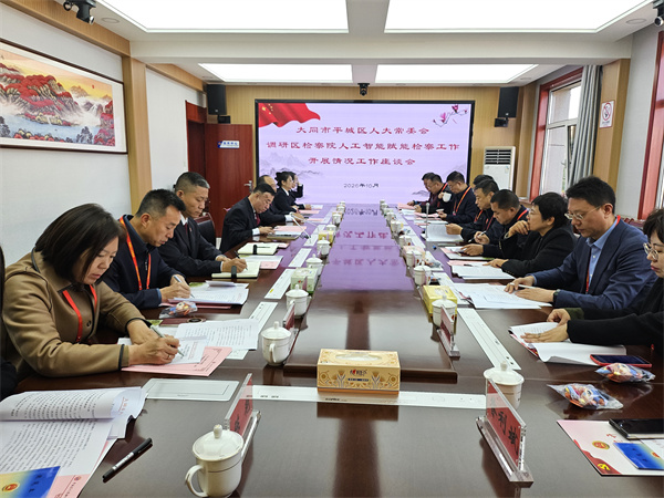 区人大常委会专题调研全区人工智能赋能检察工作